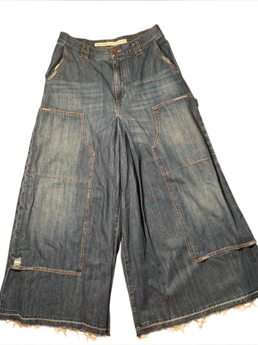 SOLD-LIKE ITEMS IN CLOSET 
Niko and… Wide Leg Patchwork Raw Hem Denim Jeans L - Picture 4 of 8
